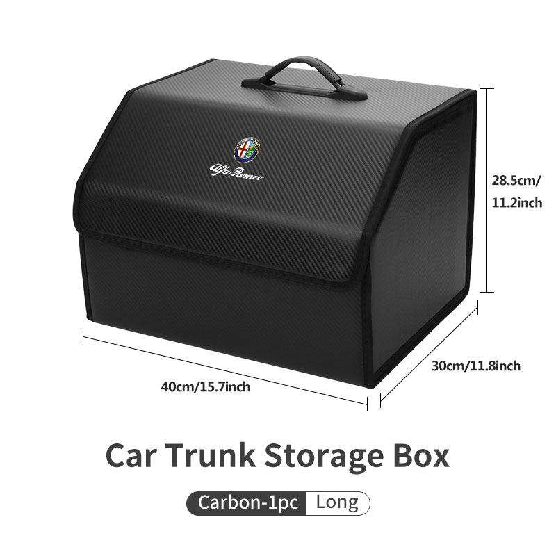 Car Organizer Trunk Storage Box Stowing Tidying Container Bag For Alfa Romeo 159 Giulietta 156 147 Giulia Mito GT Stelvio Spider