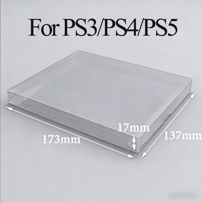 1-5 PCS Transparent Game Card Storage Case For PS5/PS4/PS3 - Storage Dustproof Protective Display Box