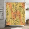 Modern Floral Shower Curtain Decorative Waterproof Washable Bathroom Wall Hanging Home Decoration for Kids Girls Bathrooms