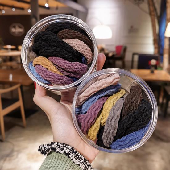 5Pcs Women Simple Mini High Elastic Hairband Hair Ring Rope Headwear Accessories