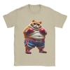 Funny Boxing Gym Workout Cat with Boxing Gloves Anime Meme T-Shirt Beach T-Shirts Unisex Round Neck Tees Short-Sleeved Tshirt