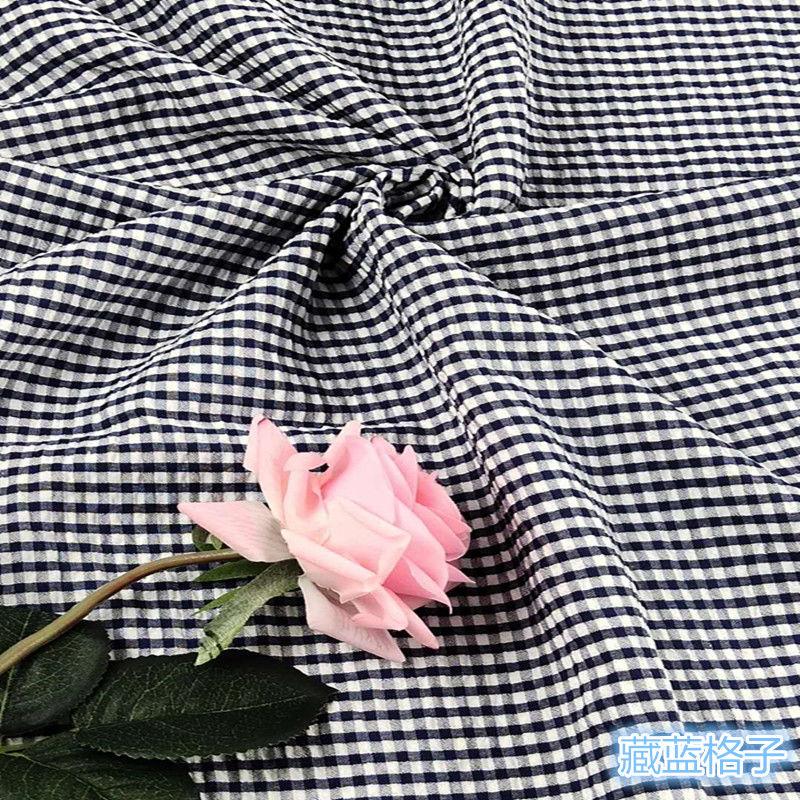 Sommer Plaid Dünne Kleidung Stoff Atmungsaktiv Komfortable Shirts Kleid Material Patchwork DIY Handgemachte Bekleidung Nähen Stoffe Ins