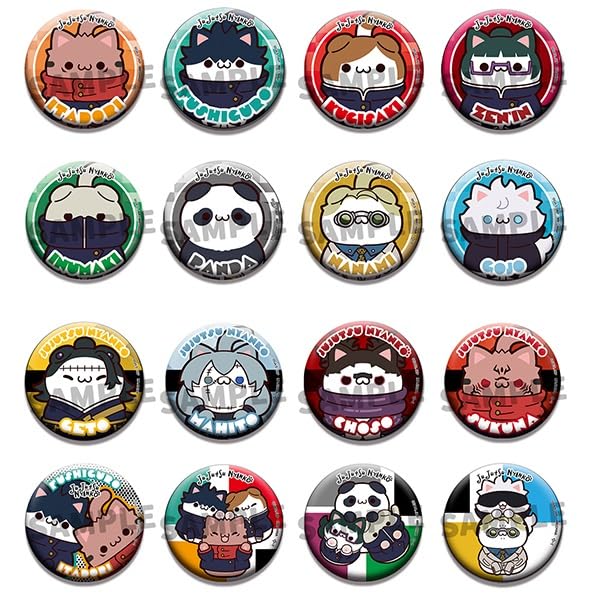 

MegaHouse MEGA CAT PROJECT Jujutsu Kaisen Jujutsu Nyanko Can Badge Collection 58mm PP (BOX) Approx.