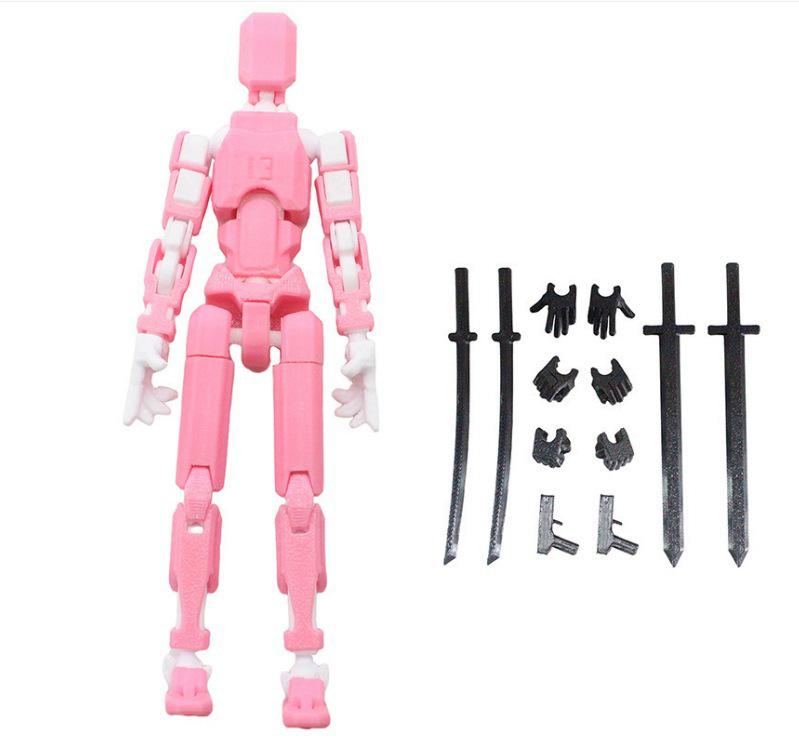 3D Printed 13-Joint Movable Mannequin Doll - DIY Full Body Decompression Ornament Figurine