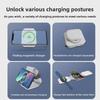 Magnetic 3-in-1 Wireless Charger for Phones, Earbuds, and Watches
