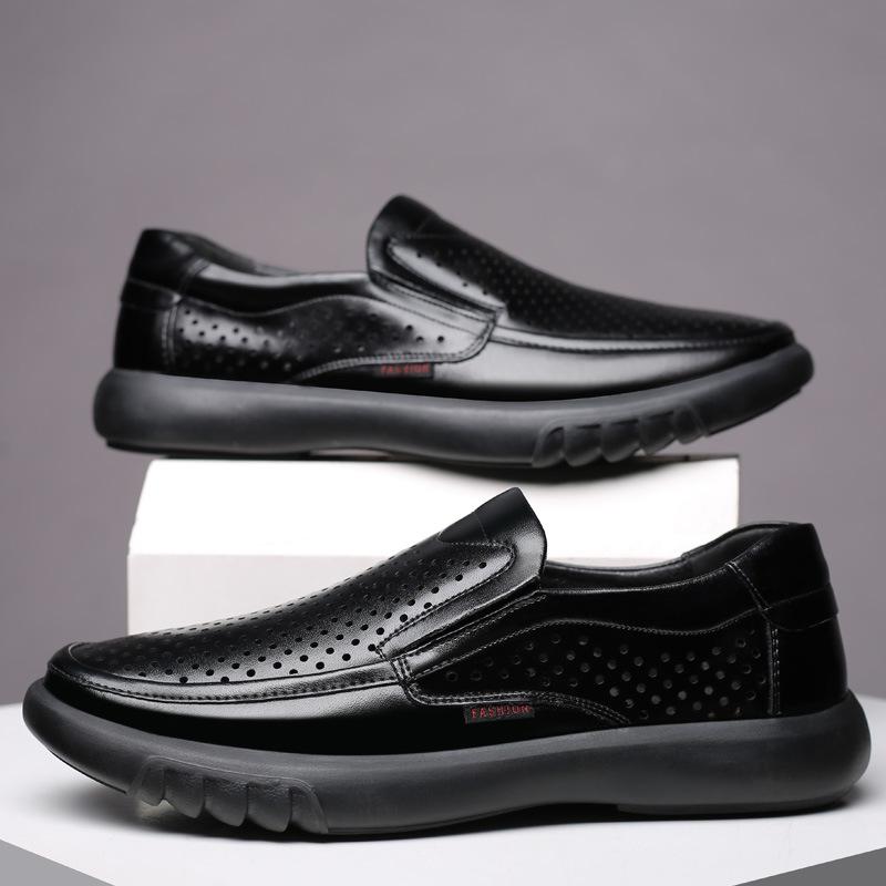 Fashion Handmade Men Shoes Genuine Leather Casual Shoes For Men Flat Platform Walking Shoes Loafers Breathable Sneakers Zapatos Hombre