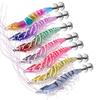 1 Stück Harter Angelköder Scharfer Tintenfischhaken Leuchtend Laser Reflektierend Garnele Egi Jig Salzwasser Eging Tackle Für Tintenfisch Oktopus