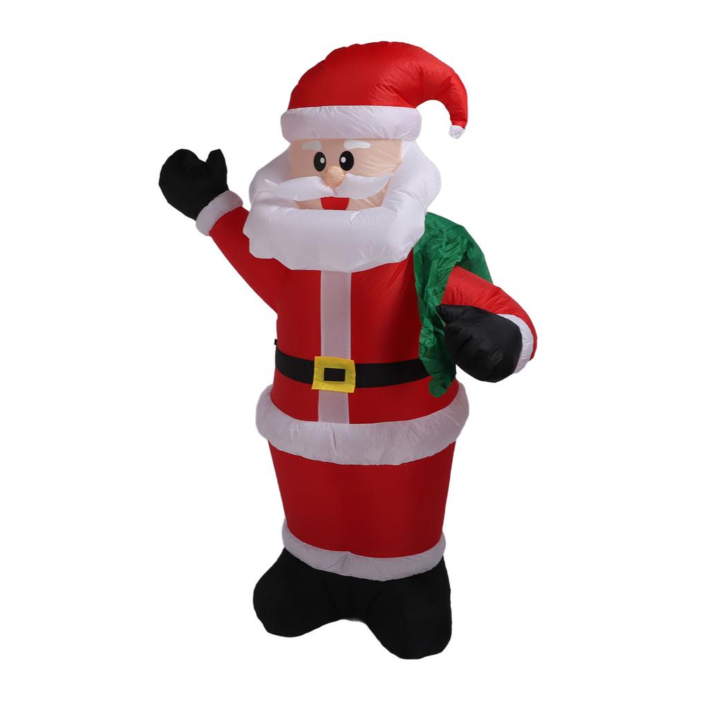 Aufblasbarer Weihnachtsmann beleuchtet 1,8 m Polyesterfaser Aufblasbarer Weihnachtsmann für Veranstaltungsort