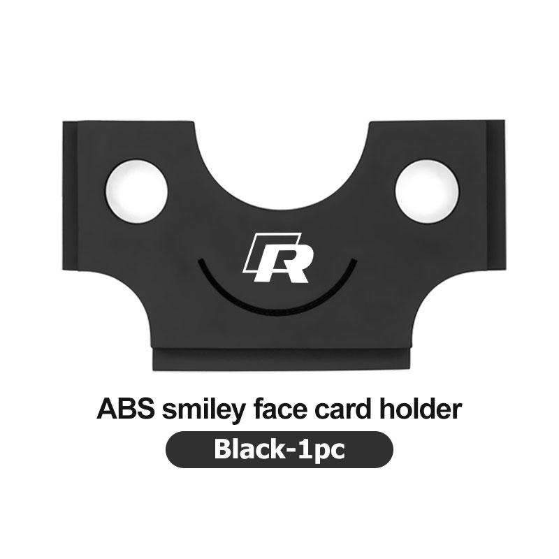 WET1 For Volkswagen VW ABS Car Logo Card Holder Credit Card Storage Case Car Styling Scirocco Passat Polo B5 B6 B7 CC Tiguan Sharan