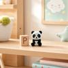 3D Printed Panda Desk Ornament, Retractable Rotating Cute Animal Figurine, Mini Fidget Stress Relief Toy for Home Office Decor