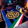 Tappeto con Stemma Inter Milan Stampa Artistica Adatto a Tutte le Stagioni Arte Moda Decorazione per Dormitorio