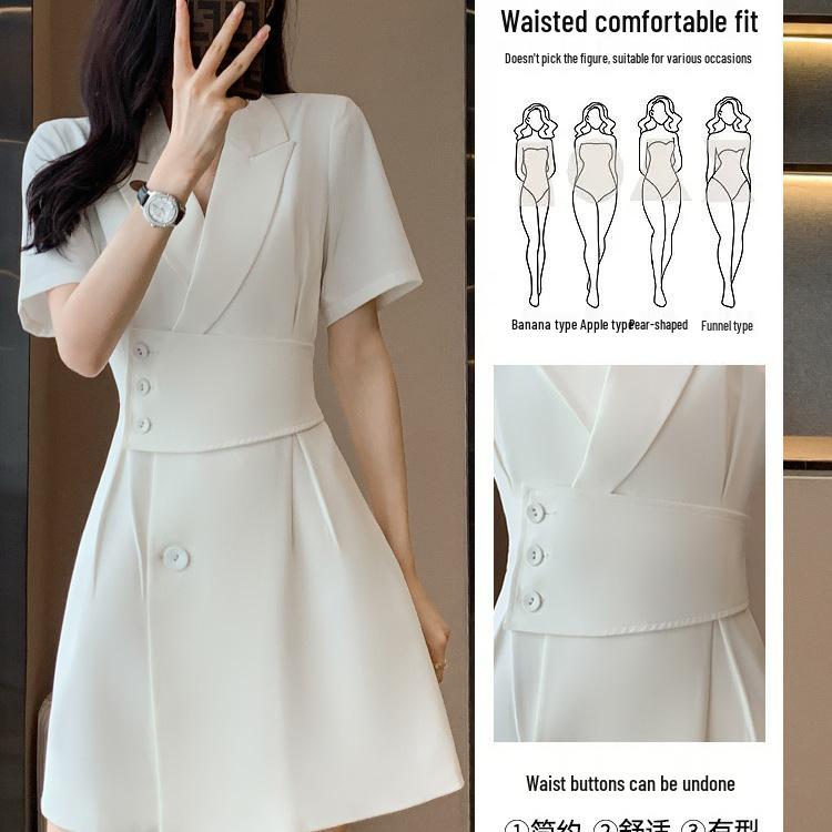 2025 Spring/Summer Petite Professional Women's Suit Dress: Elegant Workwear Skirt