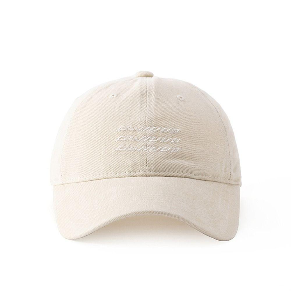 Sun Protection Washed Cotton Cap Ripple Embroidery Casquette Dad Hat New Baseball Caps  Unisex