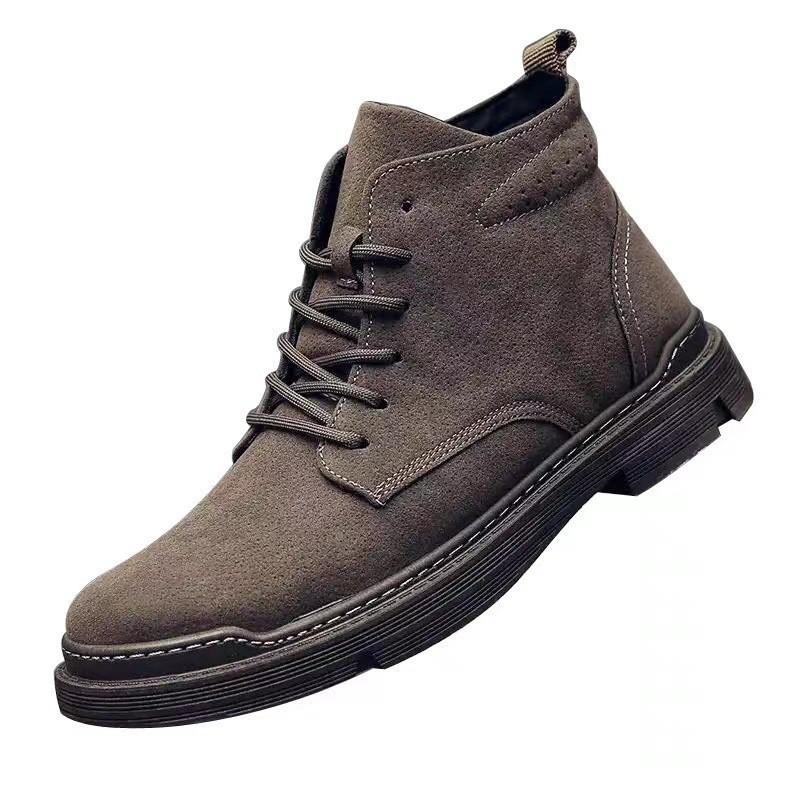 Martin boots British style shoes fashion snow boots shoes lightweight platform casual mid-top short boots men's shoes