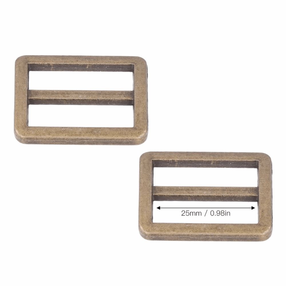 10pcs Durable Metal Metal Slide Buckle Wear Resistant Adjustable Buckle  DIY Project