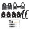 Conjunto de Upgrade de Copos de Direção RC Cobre Preciso Manga do Eixo Traseiro Conjunto de Cobertura de Engrenagem para FCX24 1 24 Carro de Escalada Preto