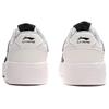 Li Ning Comfortable Slip Resistant Abrasion Resistant Low Top Skateboard Shoes Unisex White Black AGCP335-4