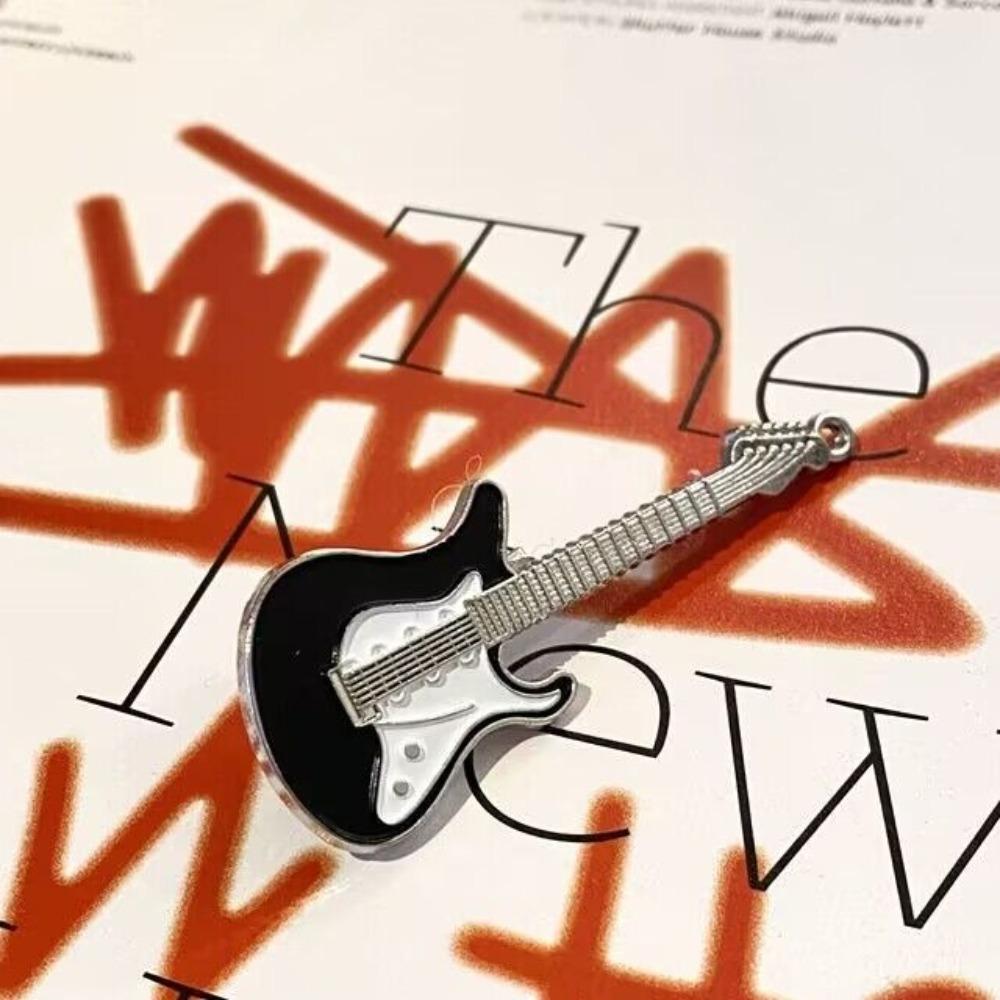 1/6 Plush Doll Mini Guitar Model Mini Doll Electric Guitar Doll Musical Instruments Scene Model