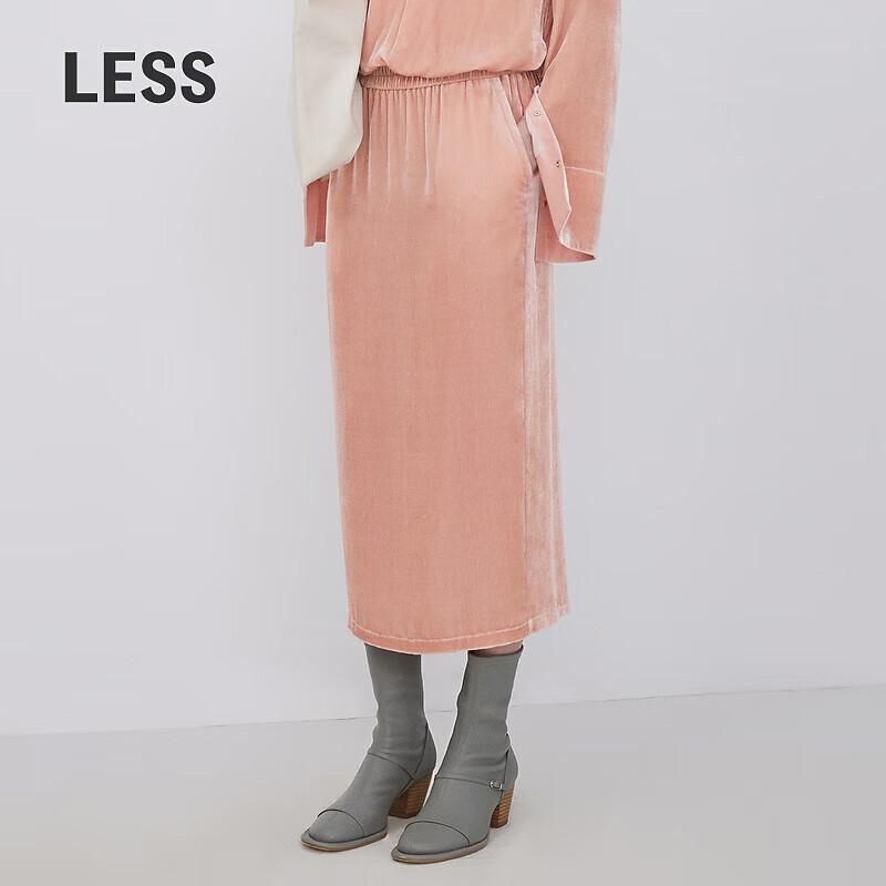 LESS 2023 Autumn Elegant Straight Mid-Length Skirt M