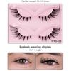 Winged End Cat Eye False Eyelashes Eye Elongated Faux Mink Lashes Fluffy Fake Lashes  Cosplay