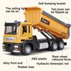 1/50 Scale Tipper Truck Alloy Diecast Toy Model Dump Engineering Transport Truck Sound Light Pull Back Collection Gifts For Kids