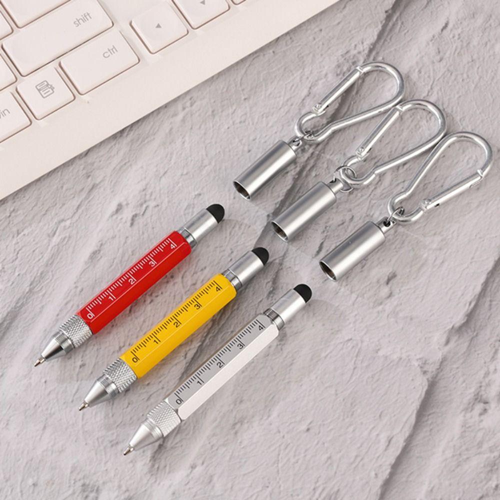 Metal Ballpoint Pen Short Style Capacitive Pen Multi Functional Multitool Pen  Construction Tools
