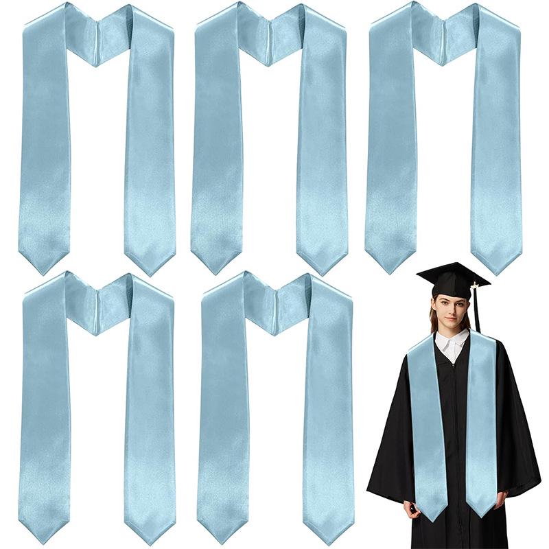 European & American Graduation Stole with Custom Embroidery or Heat-Printed Logo