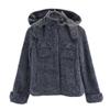 MARC JACOBS LOOK Wool Blend Bore Jacket 4 Gray Women Used