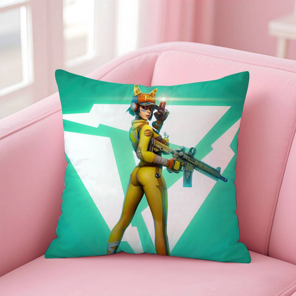 Игры Farlight 84 Аниме Наволочка Комфорт Диван Кровать Шелковистая Элегантная Невидимая Молния На Заказ Декоративная Наволочка 16x16Inch