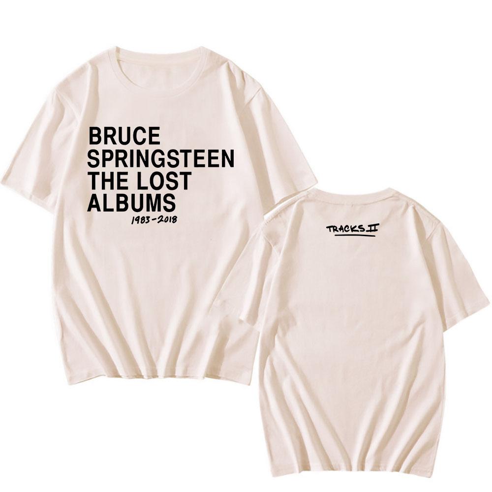 Tracks II: The Lost Albums Tee Singer BRUCE SPRINGSTEEN T-shirt Summer Round Neck Male Tshirts Graphic Clothing Men Women Tees