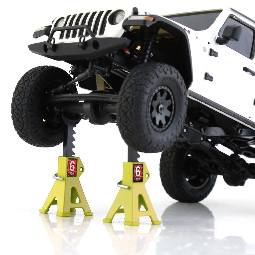 2 stücke Fernbedienung Autos Metall Jack Steht Reparatur Werkzeug Für 1/24 Fernbedienung Crawler Auto