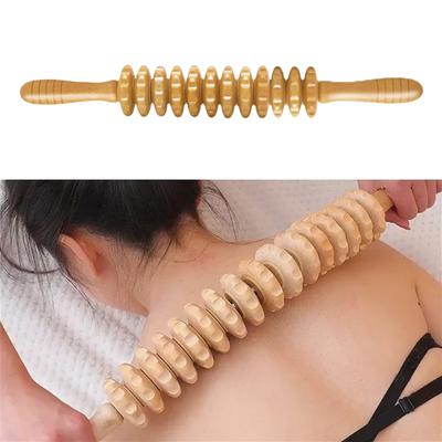 Yousheng Holztherapie-Massagestab, Lymphdrainage-Massagegerät, Anti-Cellulite-Faszien-Massagerolle, Ganzkörper-Muskelentspannungswerkzeug