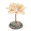 1 Stück Naturstein, Kies, Kupferdraht, gewundener Baum des Lebens, Heimeinrichtung, Weihnachtsschmuck, dekorativer Schmuck, 9–12 x 4–8 cm