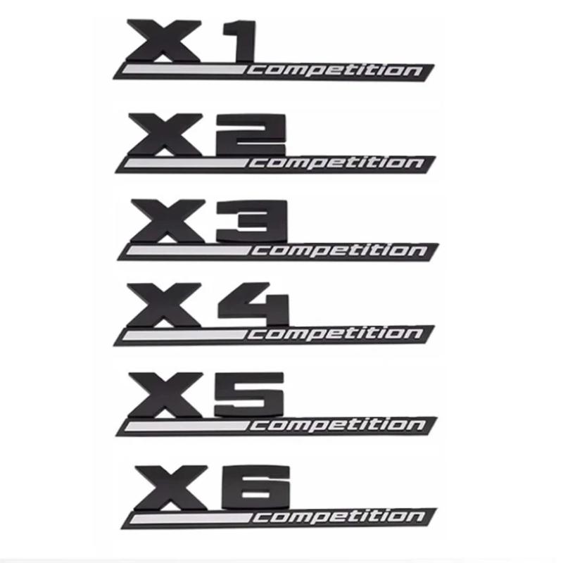 3D ABS COMPETITION Car Trunk Badge Emblem Thunder Edition Sticker For M1 M2 M3 M4 M5 M6 M7 M8 X1M X2M X3M X4M X5M X6M X7M X5