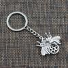 Mote nøkkelring 33x36 mm Bee Hornet Honning Honeybee anheng DIY Men smykker Bilnøkkelring Ringholder Suvenir til gave