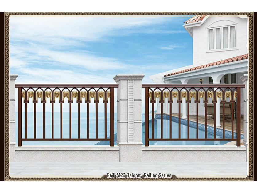 Barandilla Artística de Aleación de Aluminio para Seguridad de Balcón, Terraza o Patio