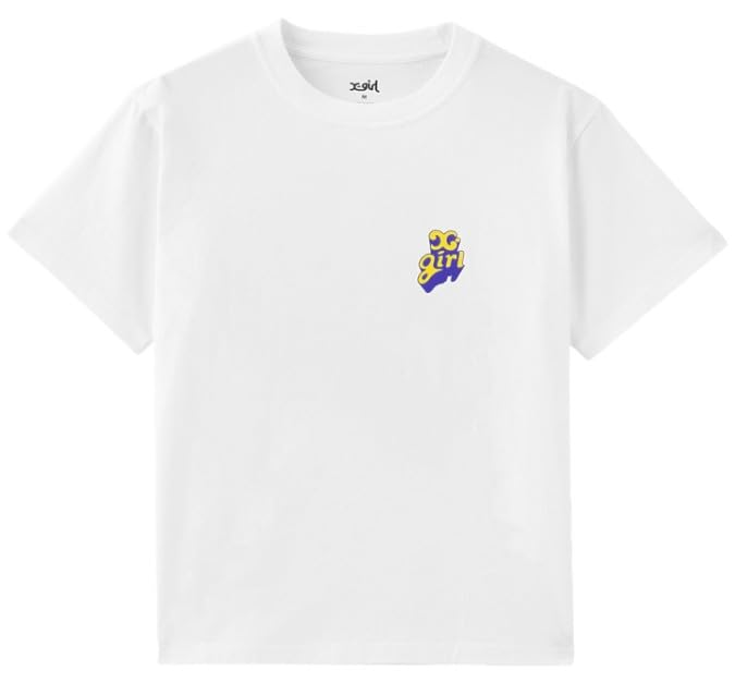 Casual POP LOGO TEE White X-girl S/S Women's