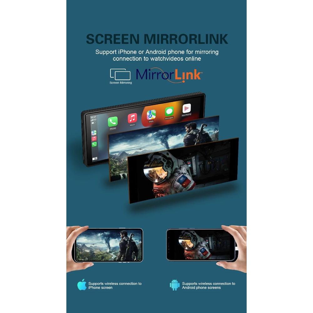 Bezdrátové autorádio Carplay Univerzální 10,26palcový dotykový displej Multimediální Přehrávač videa Android Auto Mirror Link Displej Navigace