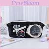 Cute Cartoon Canvas Pen Bag With Large Capacity For Students And Office Use
