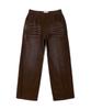 AECA Vintage Washing Coduroy Wide Pants-Brown