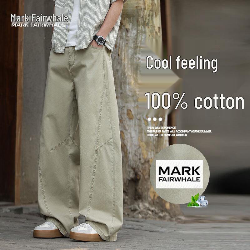 

MARK FAIRWHALE Men s Summer Ice-Feel Quick-Dry Cotton Casual Pants M