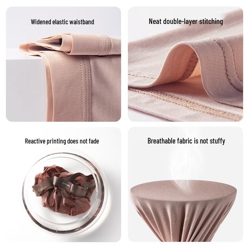 MiiOW Men's Modal Boxer Briefs 3-Pack