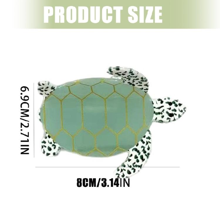 Meeresschildkröten Haarspange für Frauen Mädchen Marine Design Haargummi Acryl Haarklammer für Urlaub und Frisurdekoration