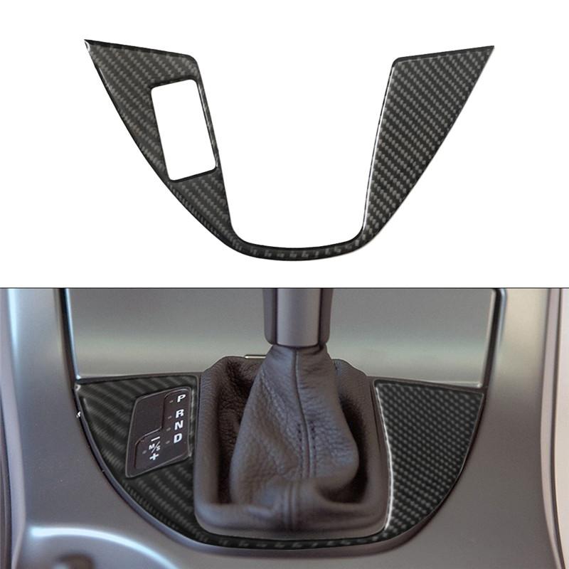 Carbon Fiber Car Center Console Air Conditioning CD Gear Control Panel Trim Cover Sticker For BMW X5 2000-2006 Car Accessories