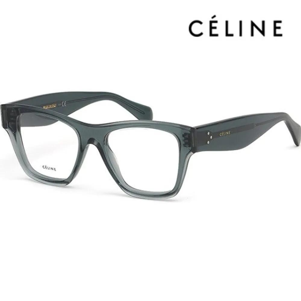 

[Celine] Eyeglass Frames CL50014I 098 Square Transparent Deep Green Horn-rimmed Daily Fashion
