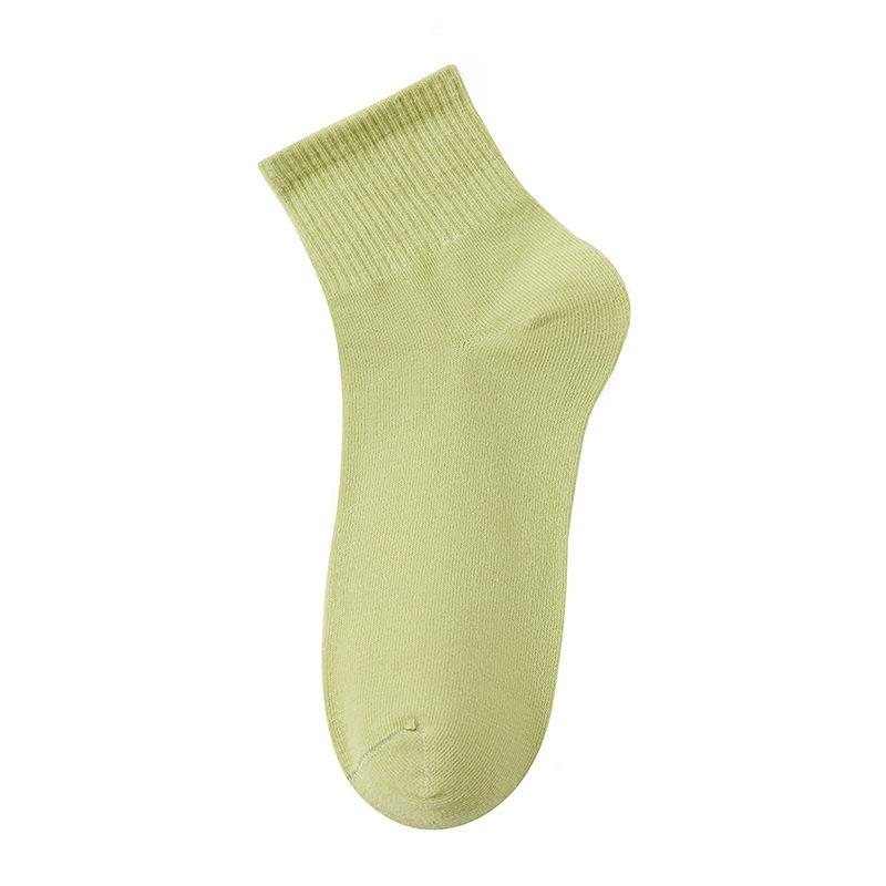 Dam Sommar Tunna Ren Bomull Andningsbara A-klass Antibakteriella Svettabsorberande Andningsbara Rörstrumpor