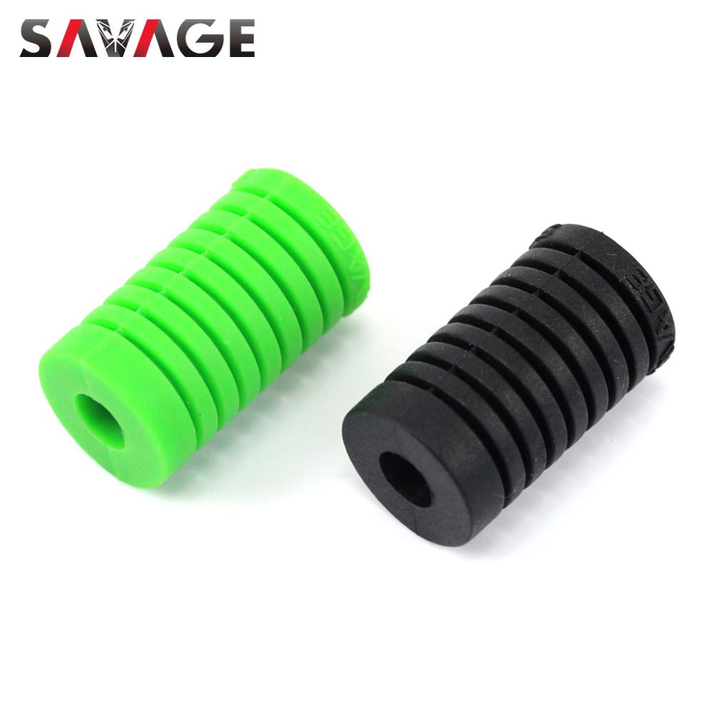 Universal Gear Shift Lever Foot Pad Pedal Toe Peg Cover For YAMAHA For HONDA For KAWASAKI Motorcycle Accessories Silica