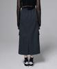 Aussel Utility Cargo Skirt Dark Grey