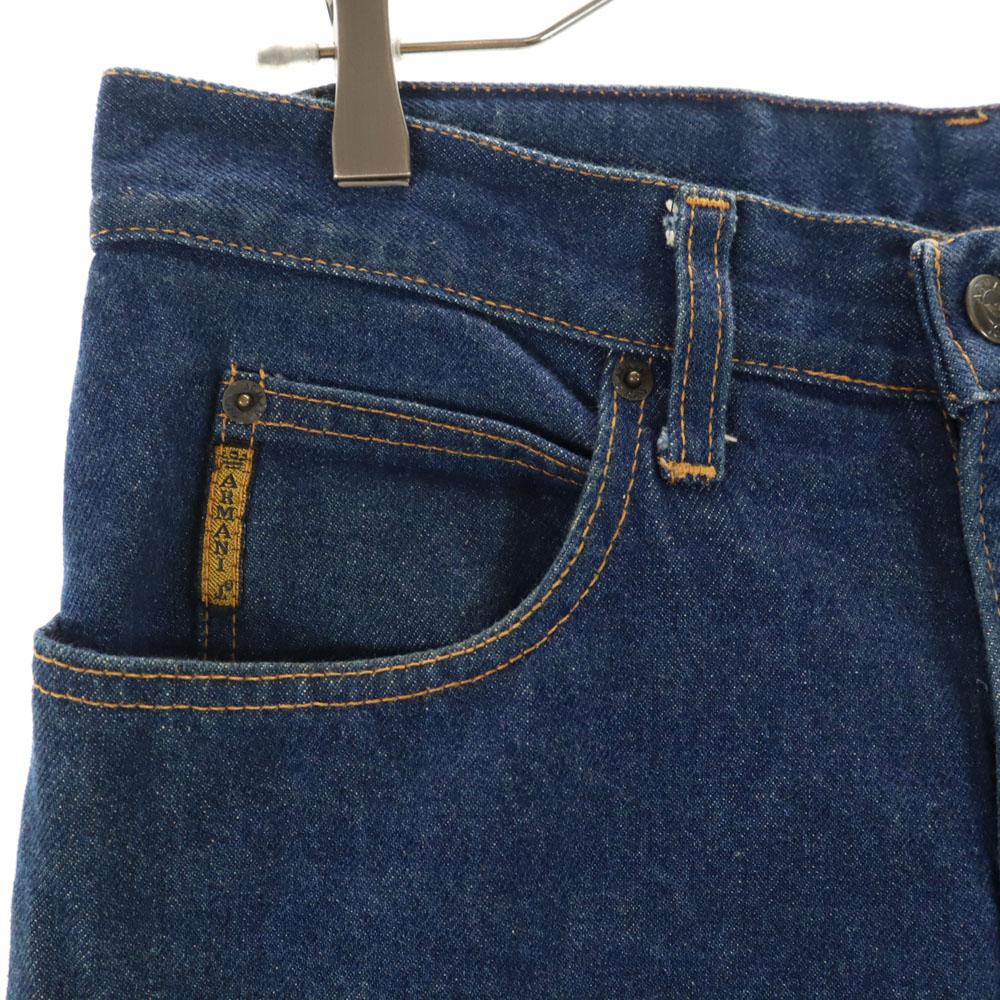 ARMANI JEANS 90s Made in Italy Old Tapered denim pants W33 Indigo blue Men's Used
