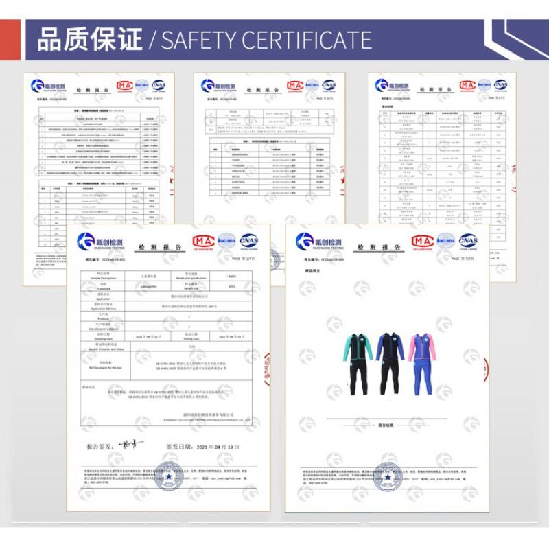 Kids 2.5mm Neoprene Wetsuit Snorkeling Swimming Surfing UV Protection Long Sleeve Quick Dry